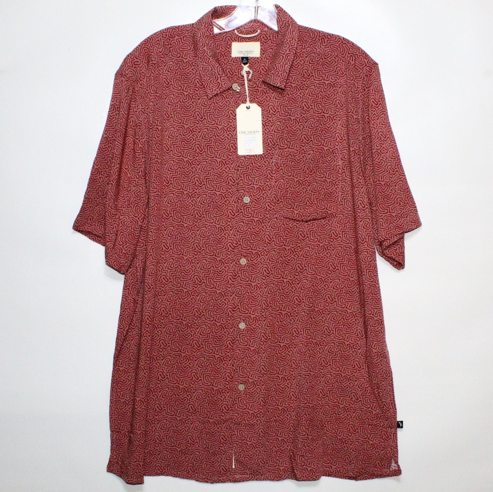 Men's Civil Society Durango Rose Button Up Shirt